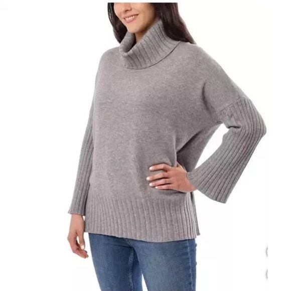 NWoT Cyrus Womens Cowl Neck Long Sleeve Sweater Gray Size XL $60 EE472 - Picture 1 of 2